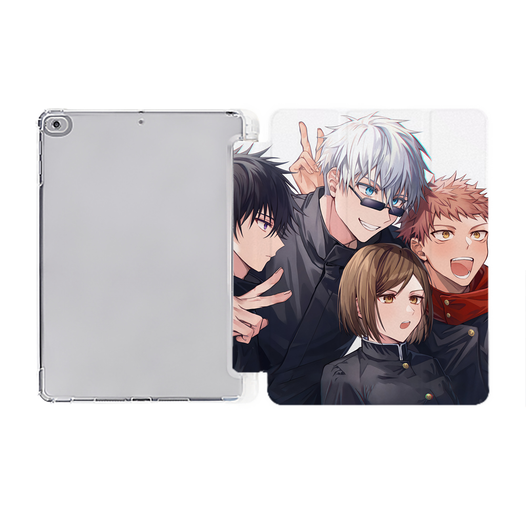 （画像用） SPY×FAMILY间谍家家酒 IPad ケース ペン収納付き 三つ折りスタンド PUレザー×シリコン 対応機種9.5/10.5/10.9インチ